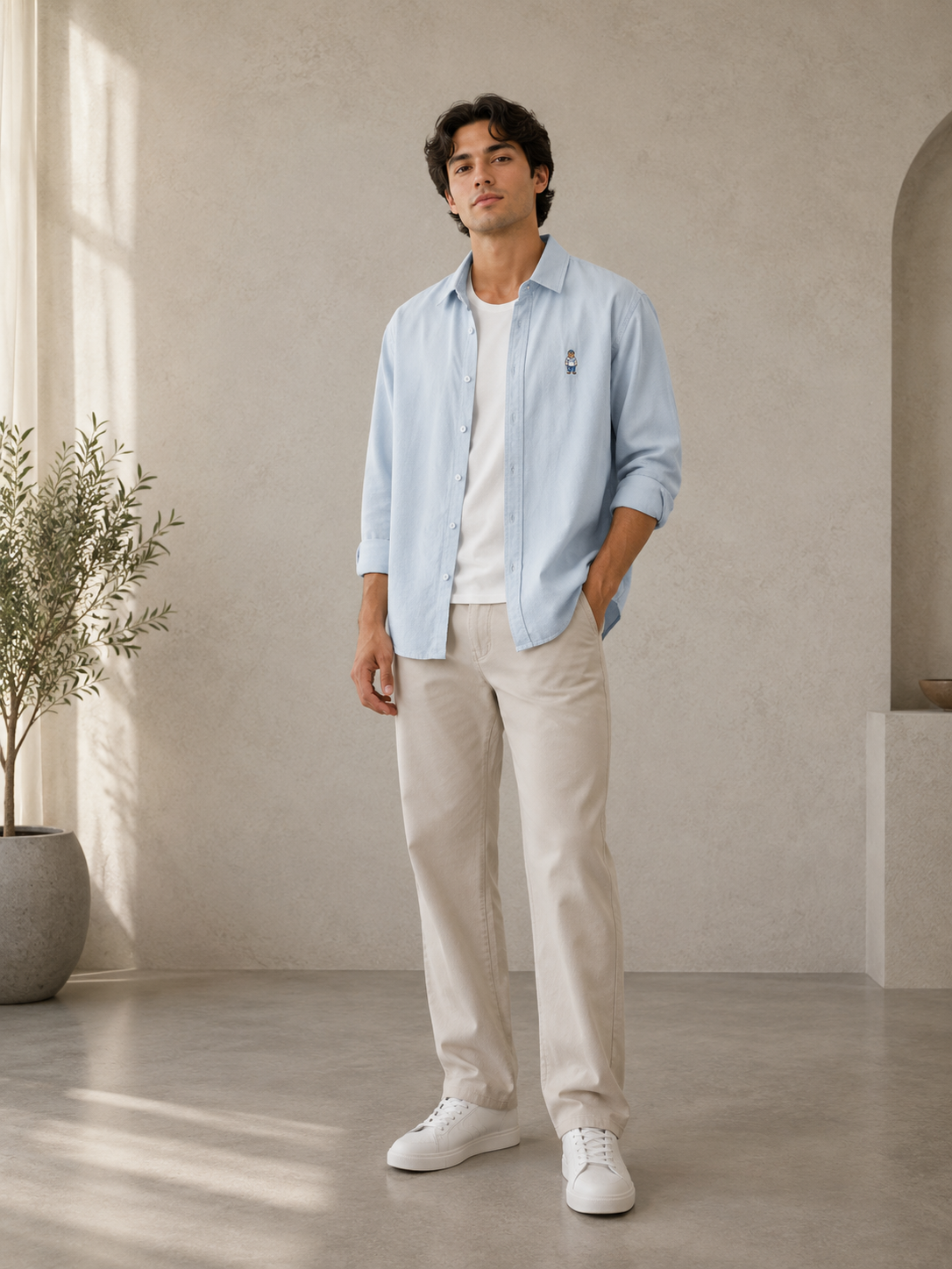 Shirt Urban Cotton Celeste