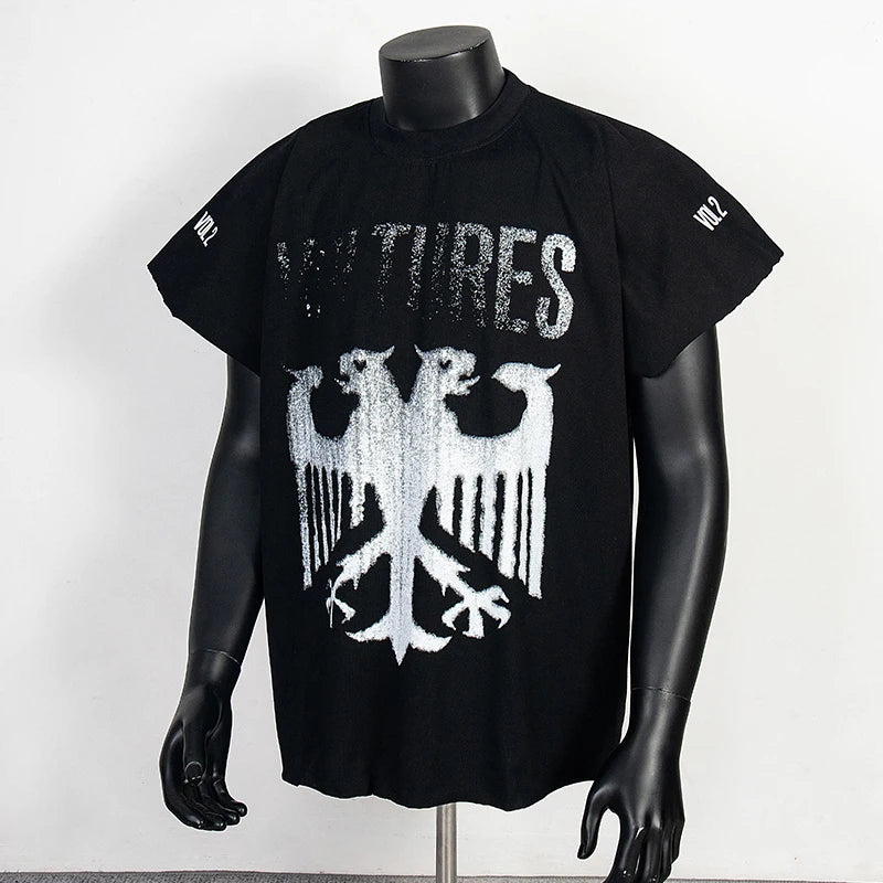 Oversized Gothic Eagle T-Shirt