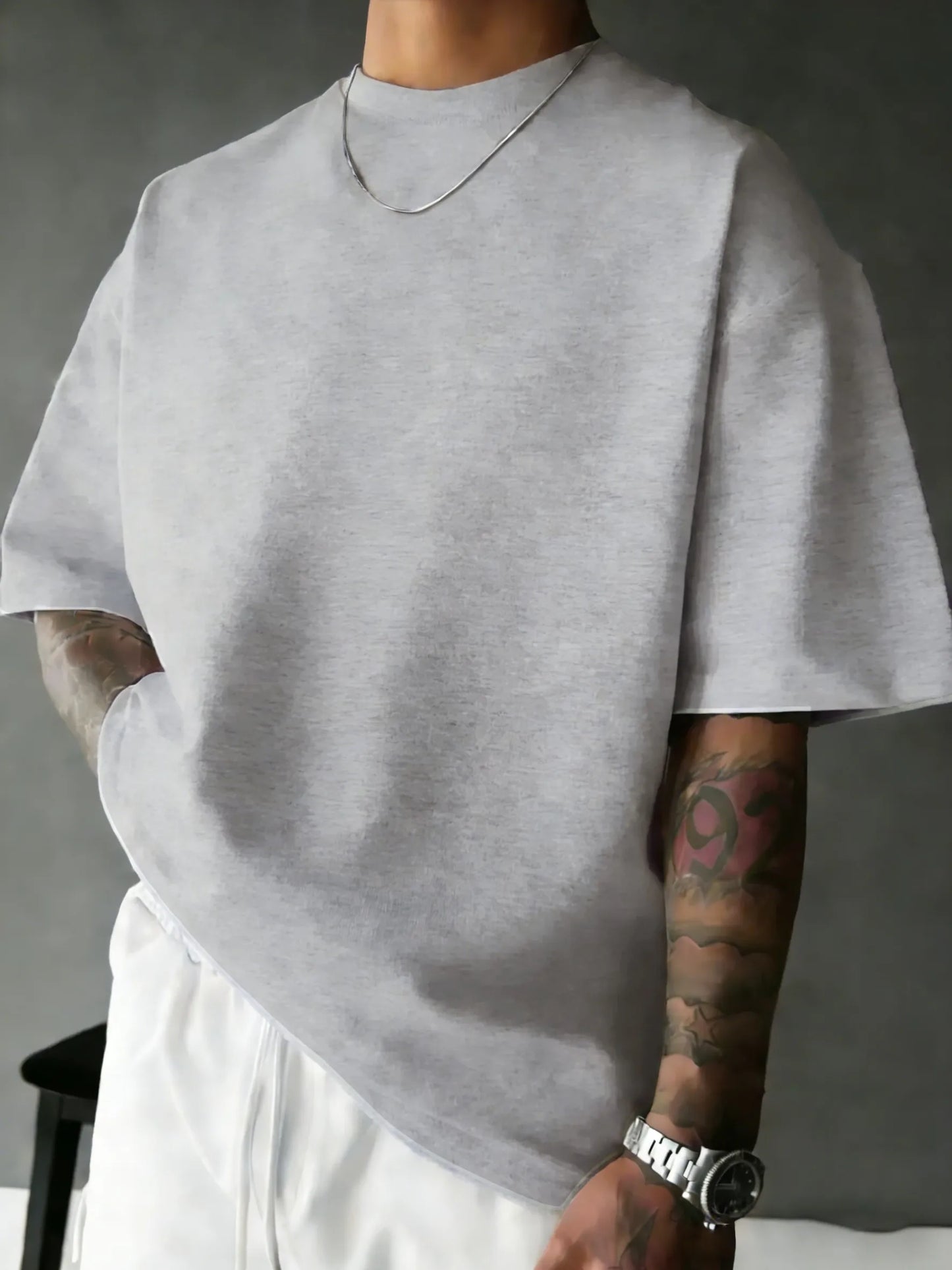 Men's Premium Oversized Cotton Tee