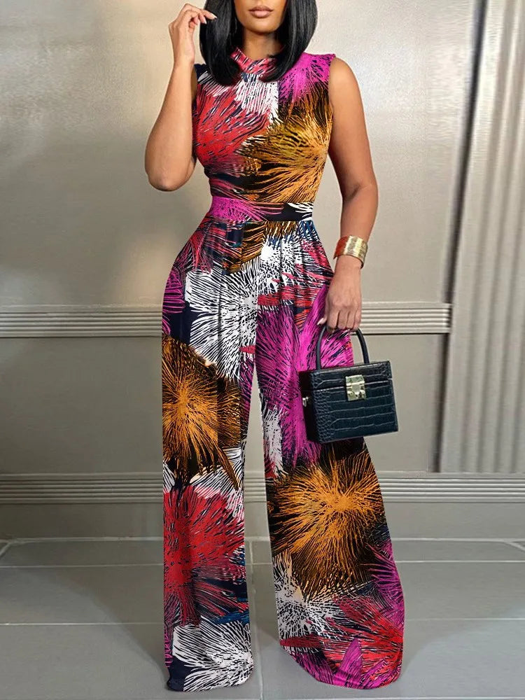 Royal Elegance Printed Jumpsuit