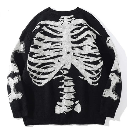 Oversized Skeleton Knit Pullover