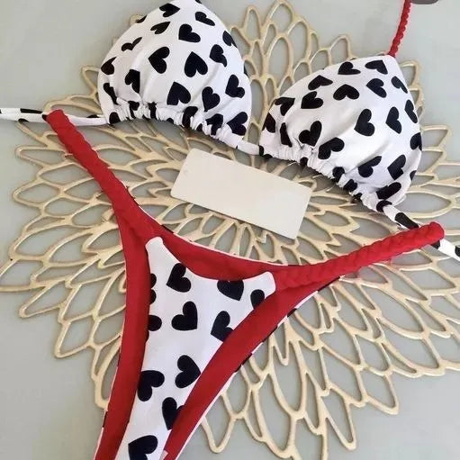 Swimwear Pink Hearts