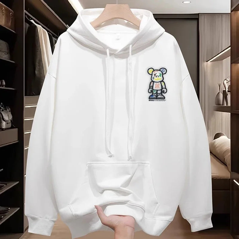 Minimalist Bear Streetwear Hoodie