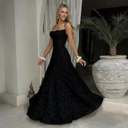 Women's Elegant Spaghetti Strap Formal Dress
