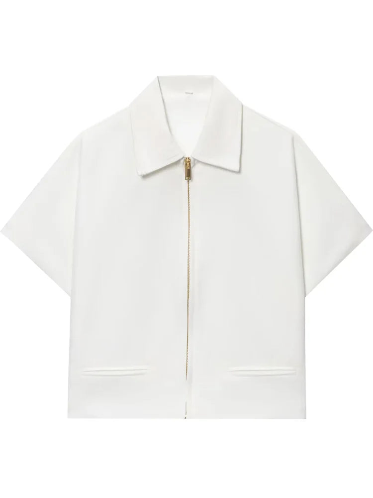 Summer Chic Zip-Up Jacket