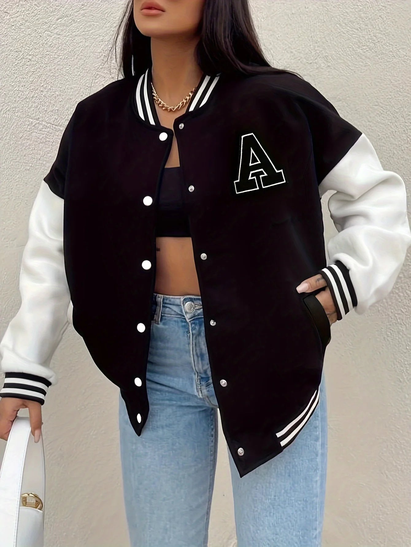 College Chic Bomber Jacket