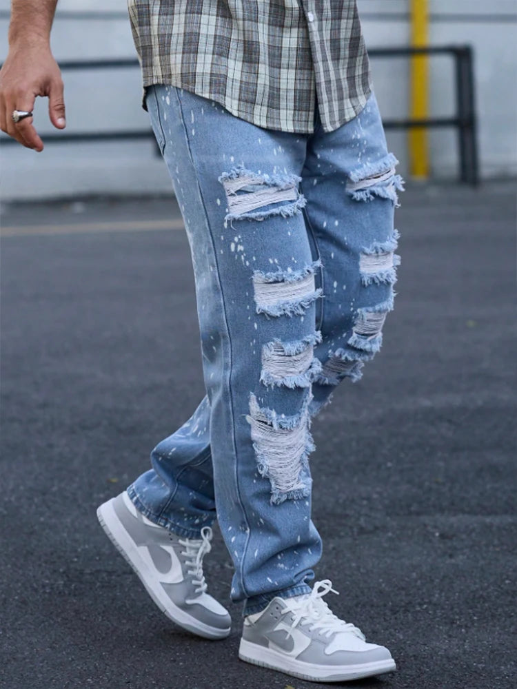 Jeans Urban Ripped Sky Blue