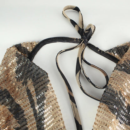 Women's Sexy Leopard Print Party Dress