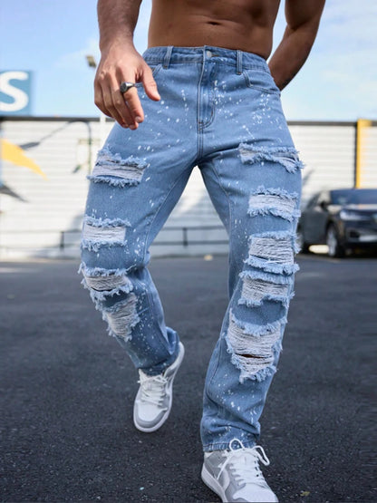 Jeans Urban Ripped Sky Blue
