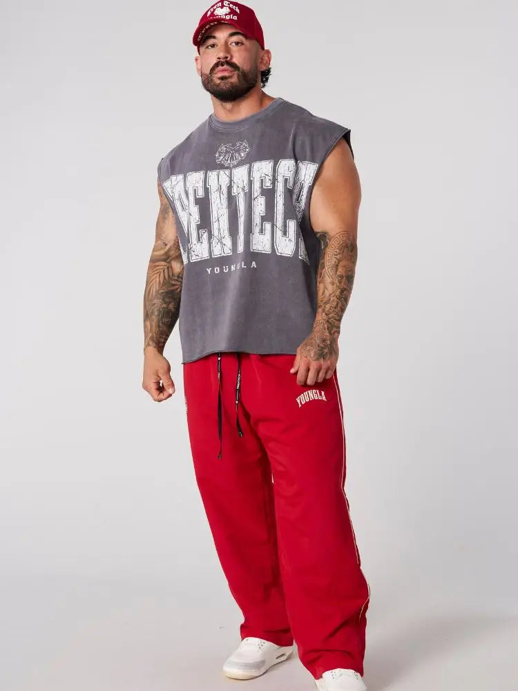 Vintage Washed Sleeveless Streetwear Tee