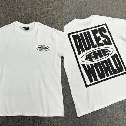 Rules The World Streetwear Back Print Tee