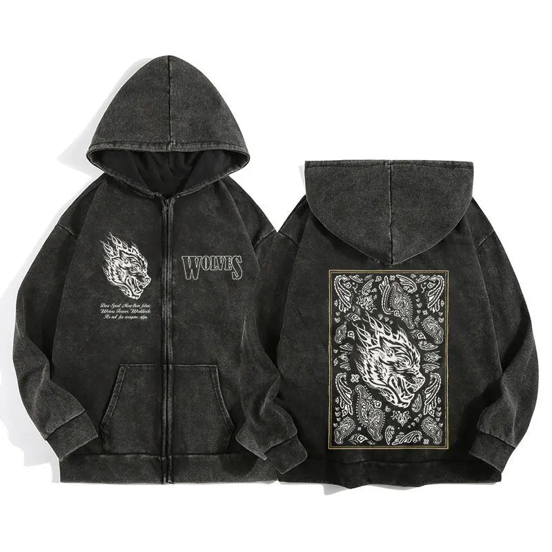 Hoodie Wolf Spirit Vintage