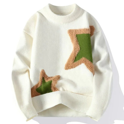 Cozy Star Accent Crewneck Sweater