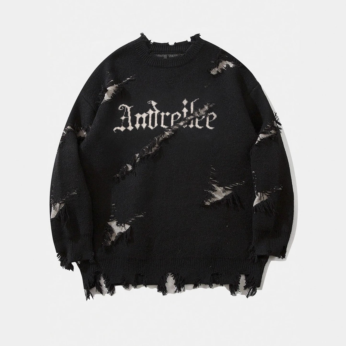 Men's Vintage Distressed Crewneck Sweater