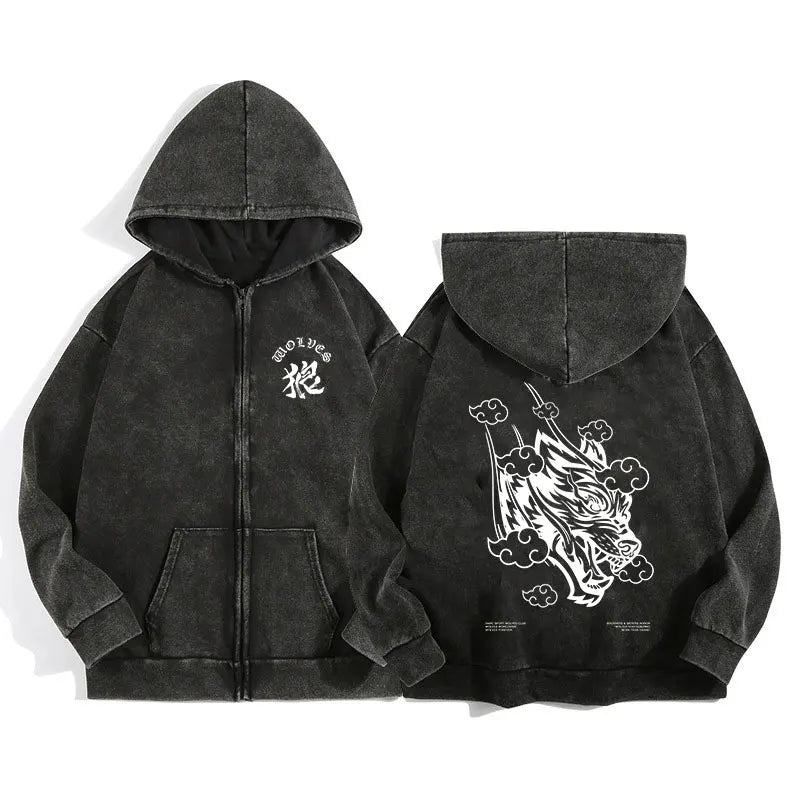 Hoodie Wolf Spirit Vintage