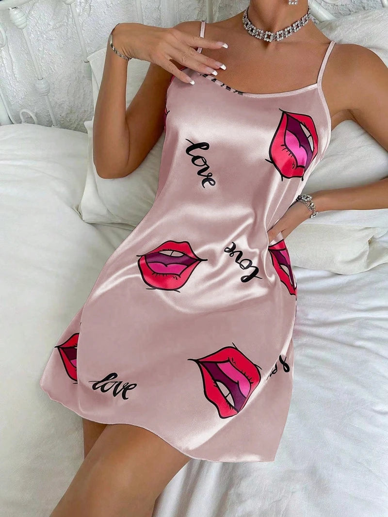 Twinkle Star Satin Nightgown