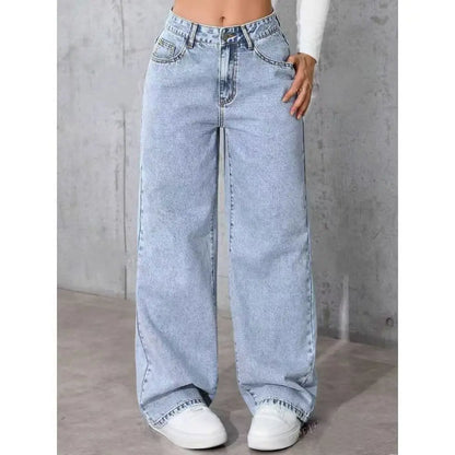 Sky Blue Relaxed Fit Jeans
