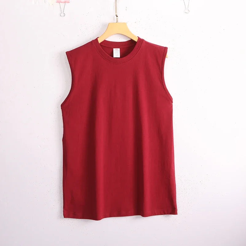 Essential Red Sleeveless T-Shirt
