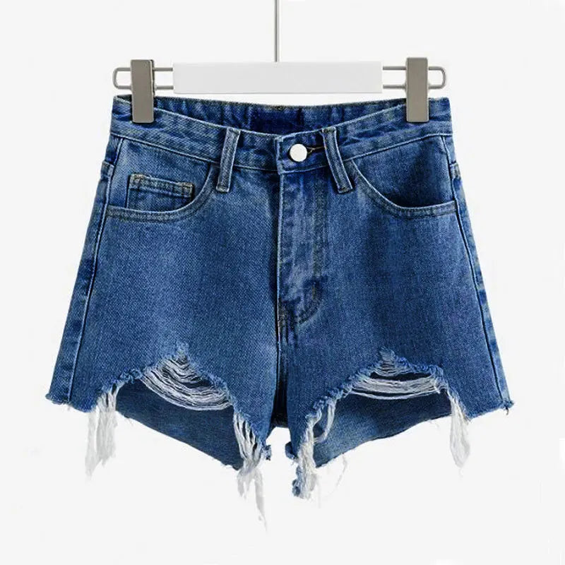 Vintage Ripped Denim Shorts