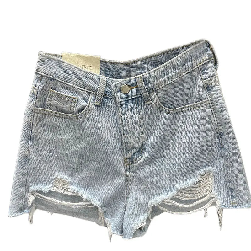 Vintage Ripped Denim Shorts