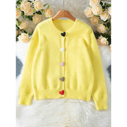 Lemon Blossom Fuzzy Cardigan