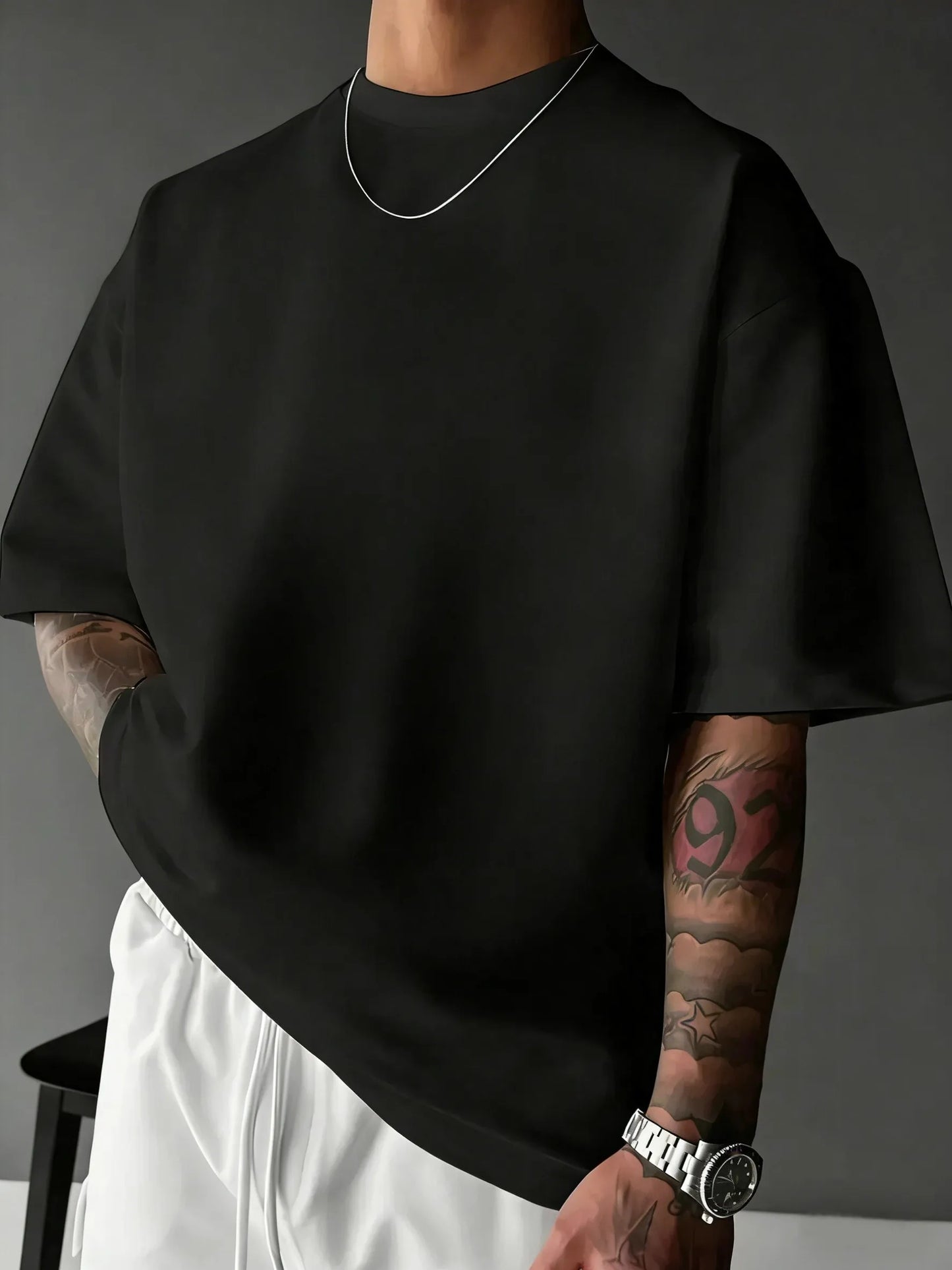 Men's Premium Oversized Cotton Tee