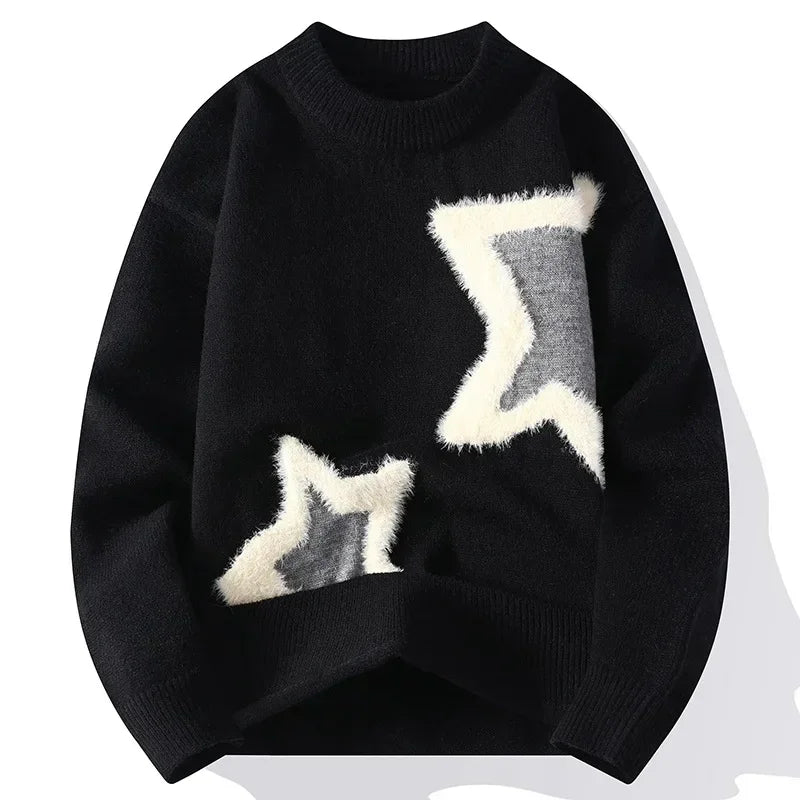 Cozy Star Accent Crewneck Sweater