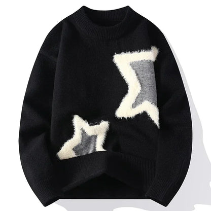 Cozy Star Accent Crewneck Sweater