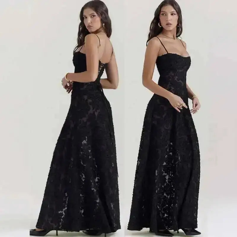 Women's Elegant Spaghetti Strap Formal Dress