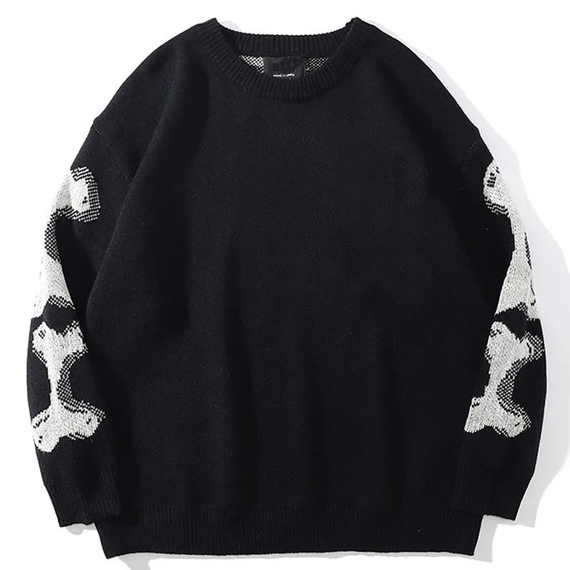 Oversized Skeleton Knit Pullover