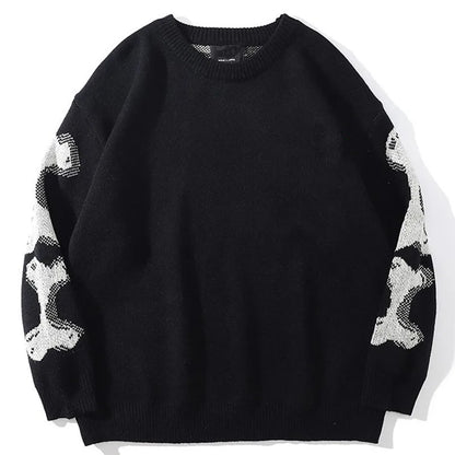 Oversized Skeleton Knit Pullover