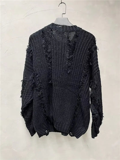 Vintage Ripped Oversized Sweater