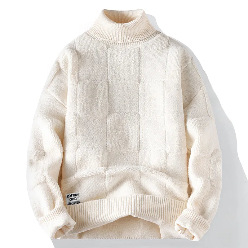 Forest Green Textured Crewneck Sweater