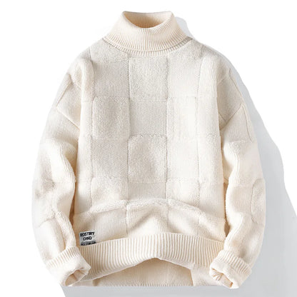 Forest Green Textured Crewneck Sweater