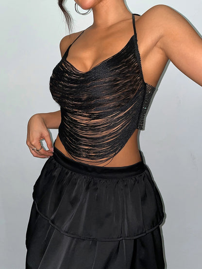 Top Black Diamond Fringe