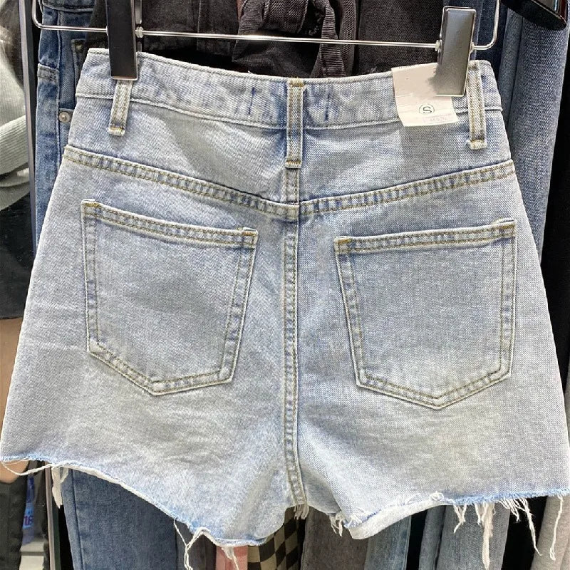 Vintage Ripped Denim Shorts
