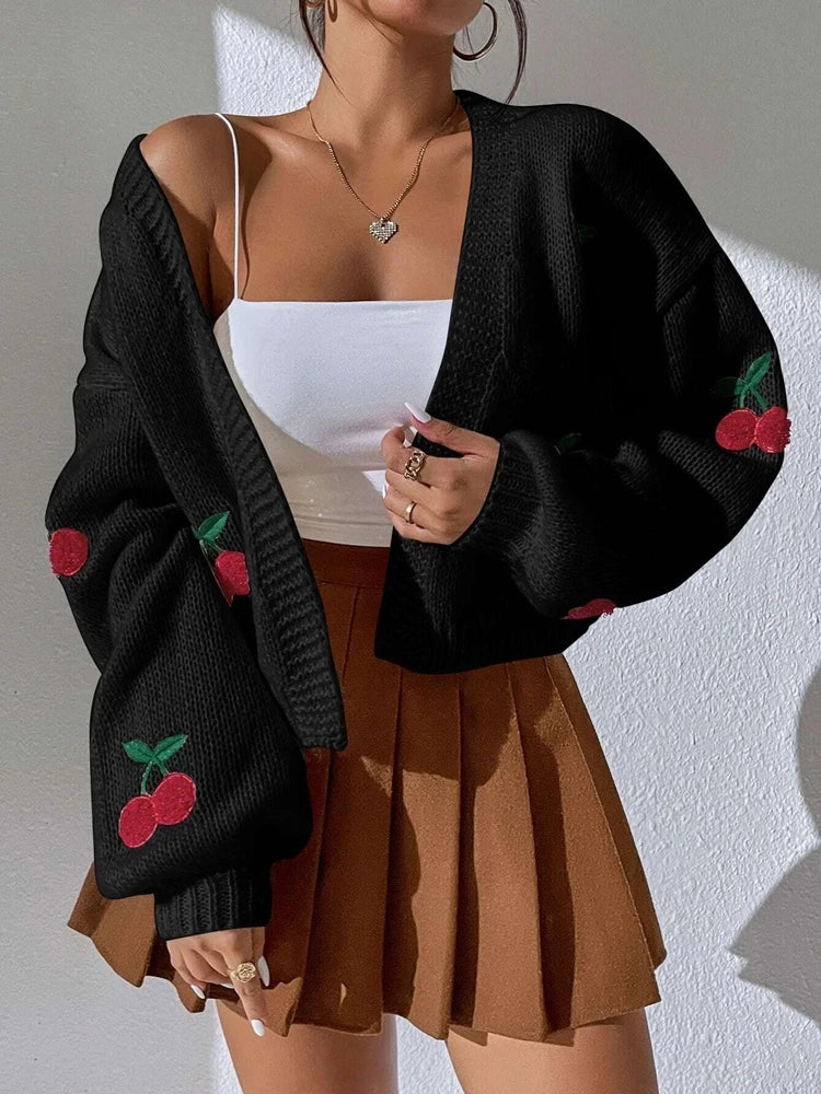 Sweet Cherry Cozy Cardigan