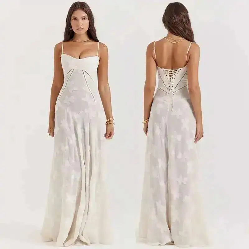 Women's Elegant Spaghetti Strap Formal Dress
