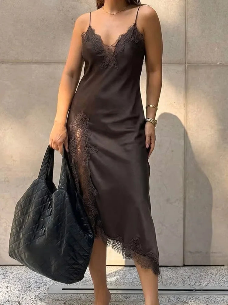 Elegant Satin Cami Dress