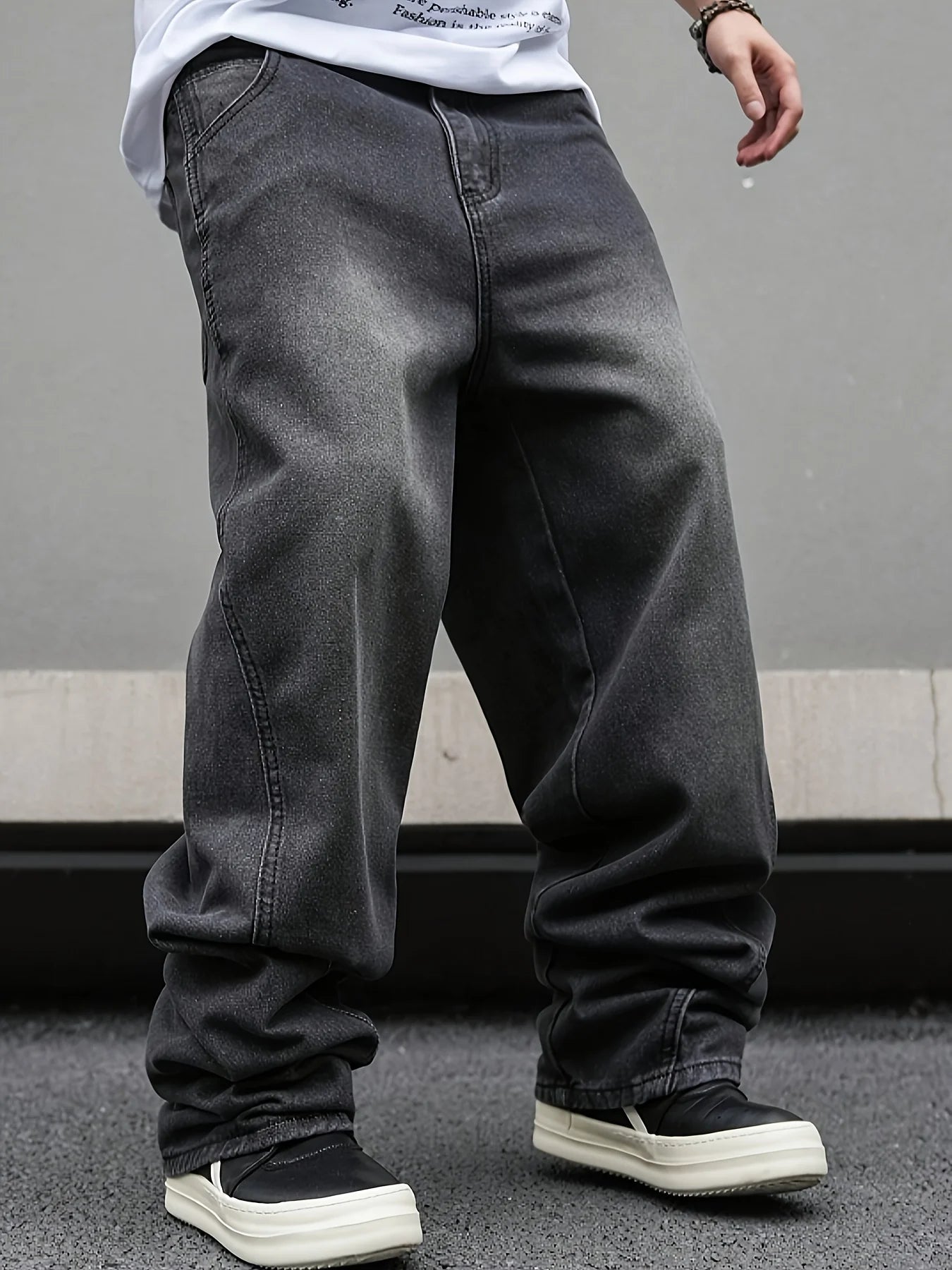 Jeans Oversize Midnight Black