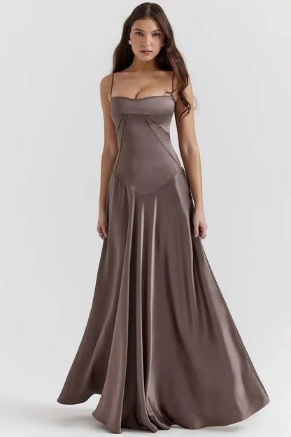 Women's Elegant Spaghetti Strap Formal Dress