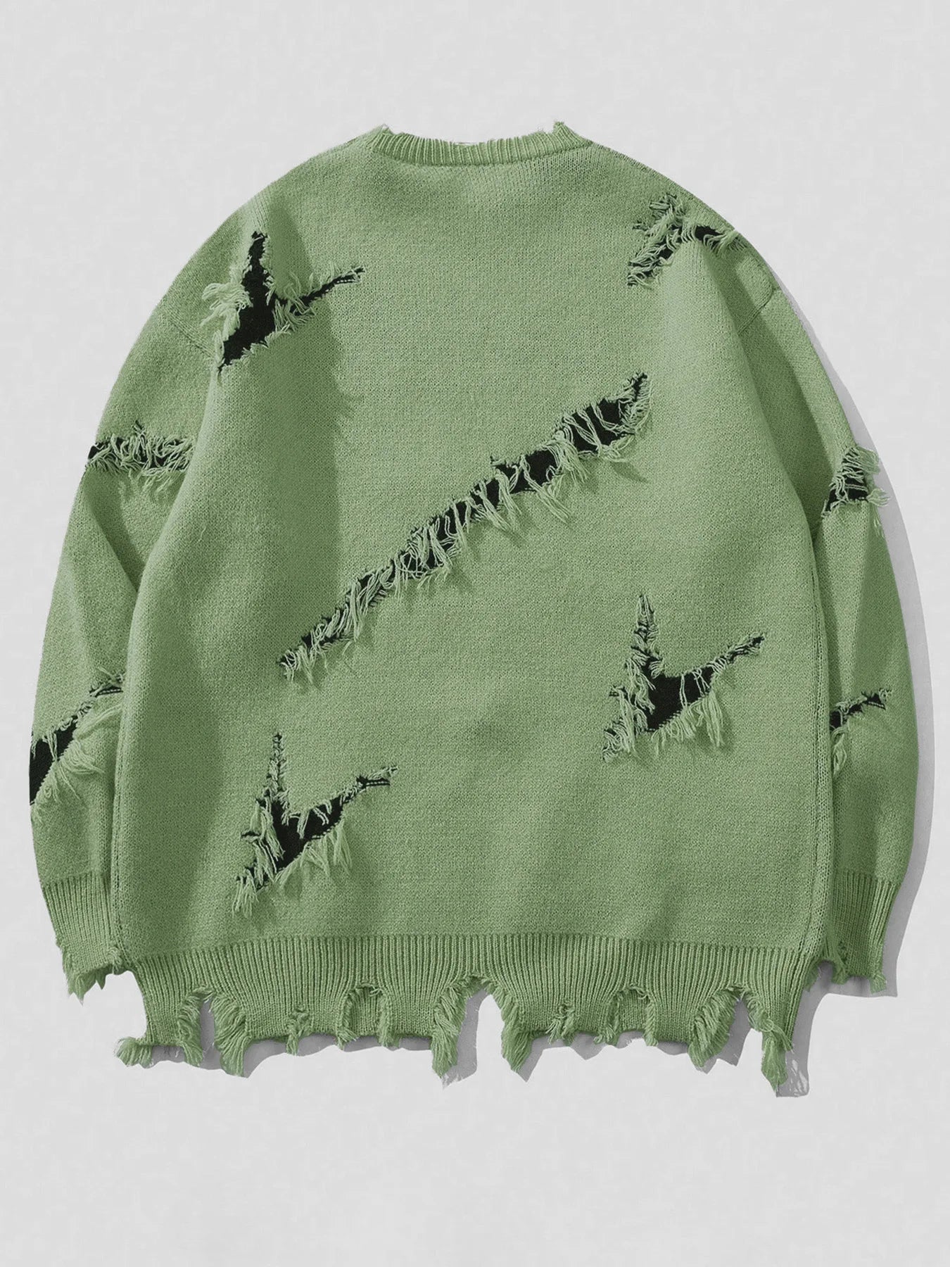 Men's Vintage Distressed Crewneck Sweater