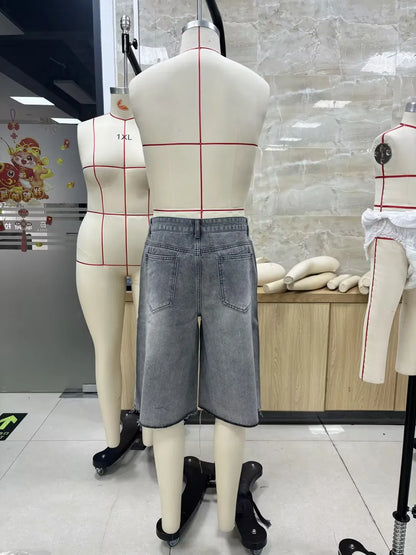 Short Streetwear Ice Wash
