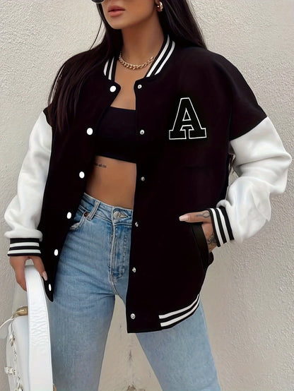 College Chic Bomber Jacket