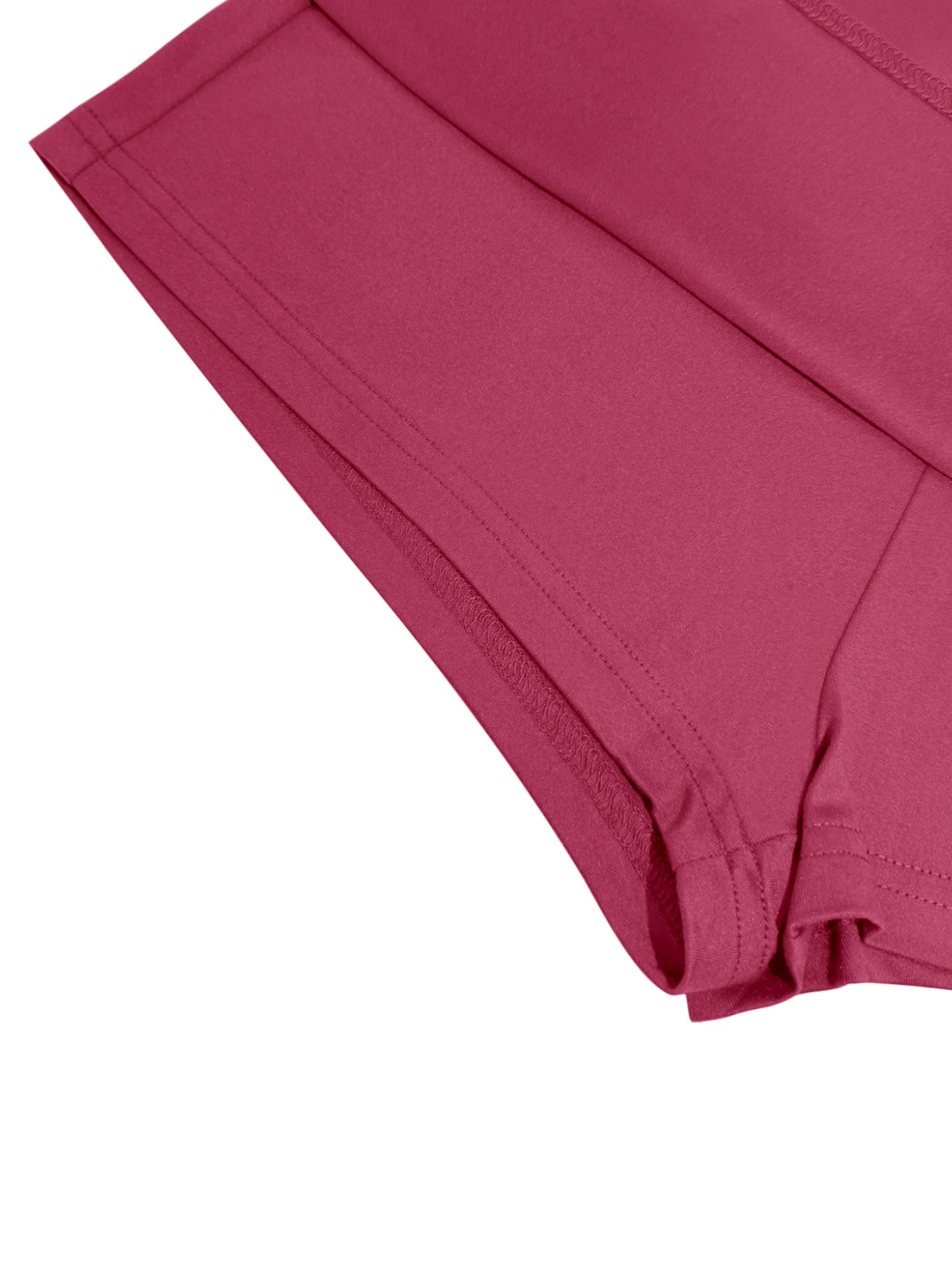 Wine Red Mini Skirt