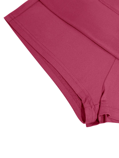 Wine Red Mini Skirt