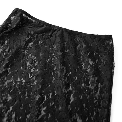 Black Elegance Lace Skirt
