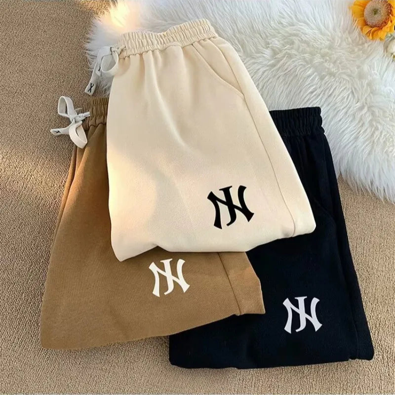 American Street Fashion Style Niche Fashion Brand Letter Print Casual Men's Sports Pants Loose Oversized Shorts