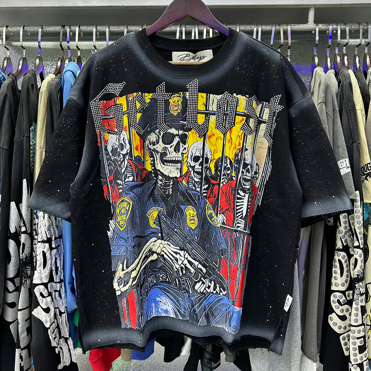 Vintage Prisoner Skull Graphic Tee