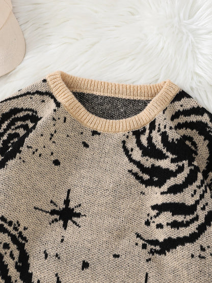 Cosmic Swirl Oversized Sweater